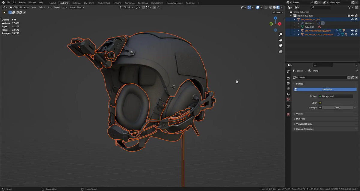 ILC IBH HELMET 3dmilitaryassets