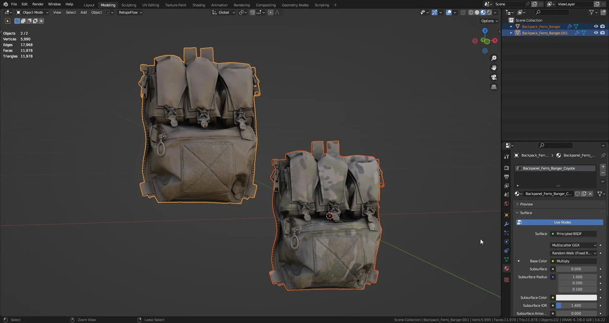 FERRO CONCEPTS BANGER BACK PANEL 3DMilitaryAssets