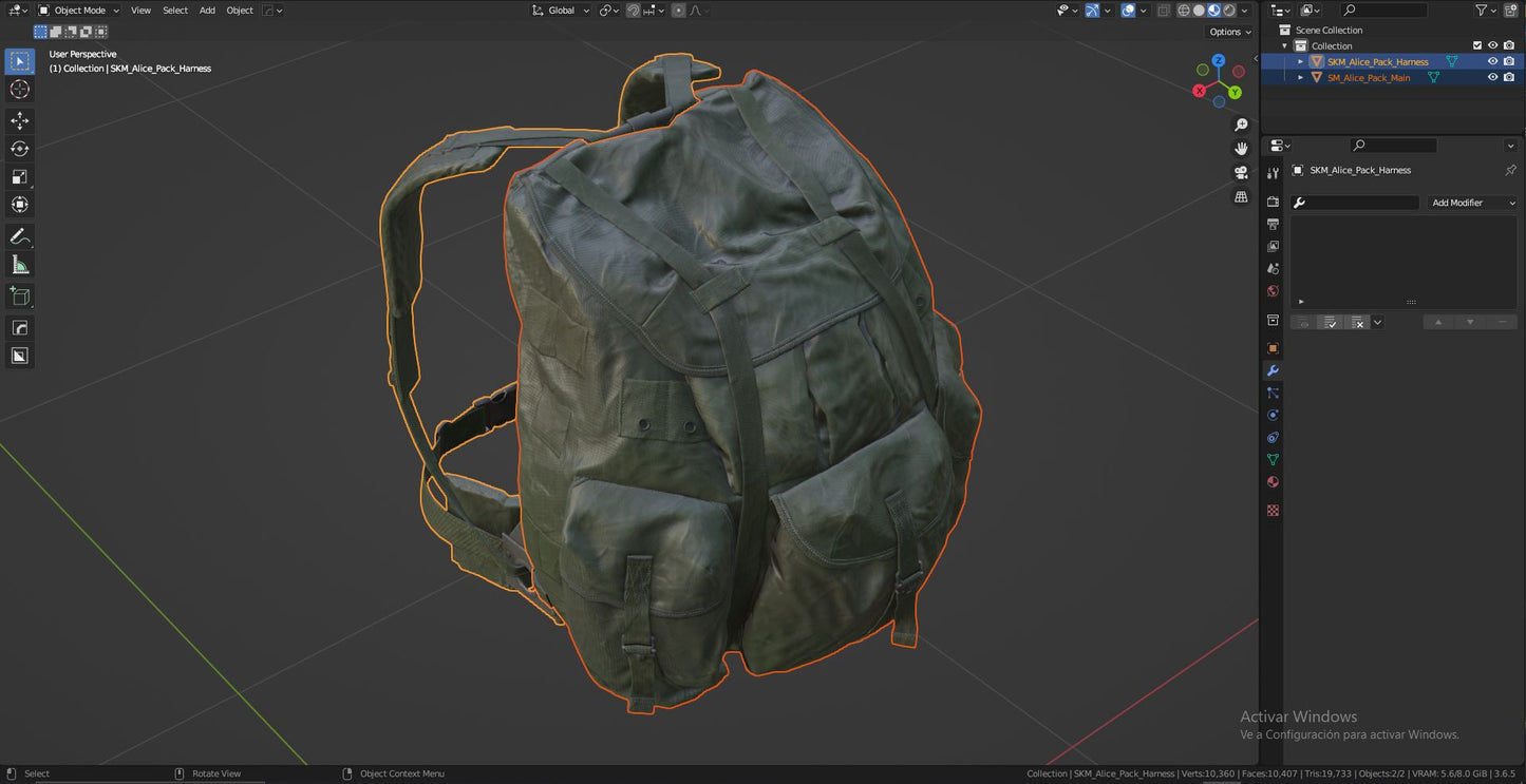 ALICE PACK 3dmilitaryassets