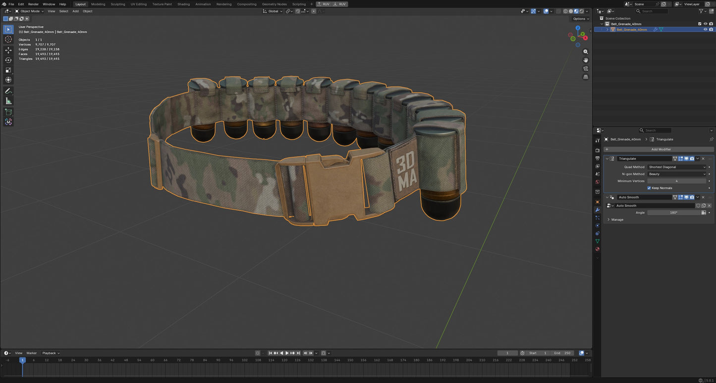 40MM GRANADE BELT
