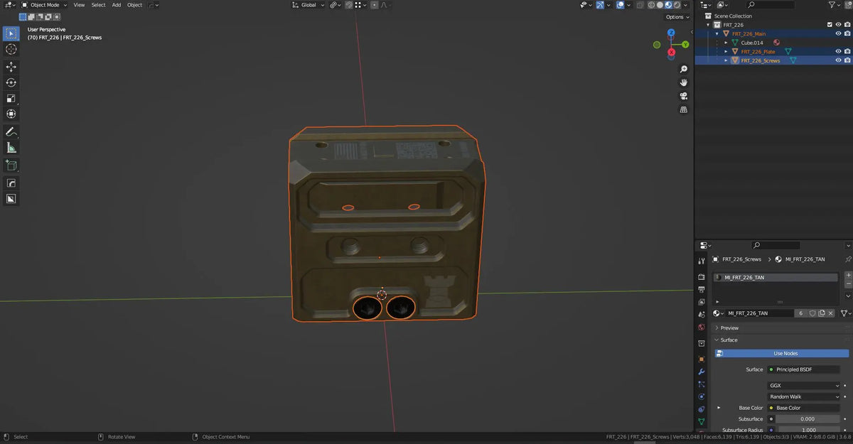 FRT 226 OPTIC MOUNT 3dmilitaryassets
