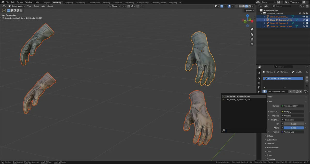 OUTDOOR RESEARCH OVERLORD GLOVES 3dmilitaryassets