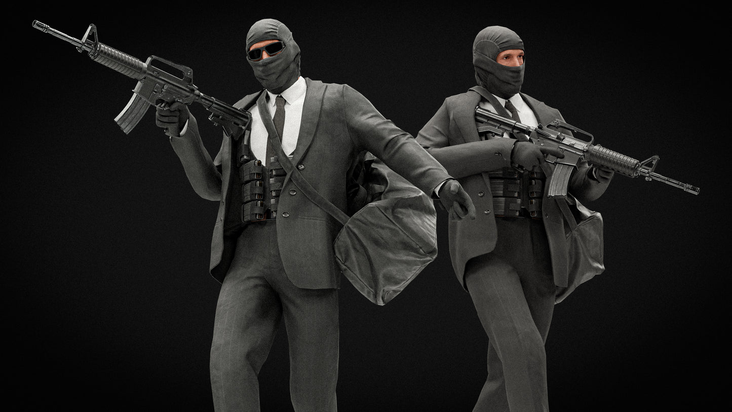 ROBBER CHARACTER RIGGED