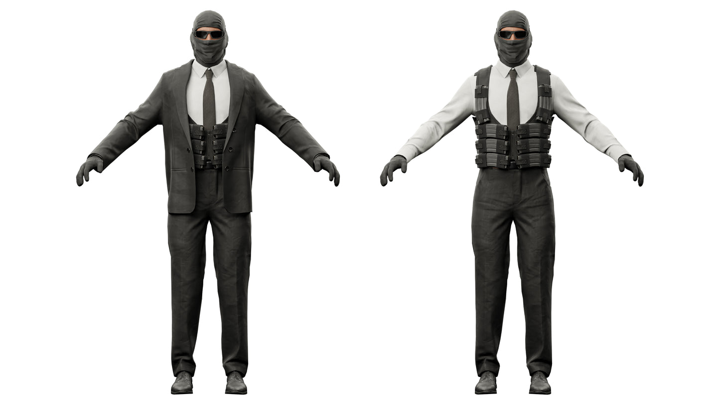 ROBBER CHARACTER RIGGED