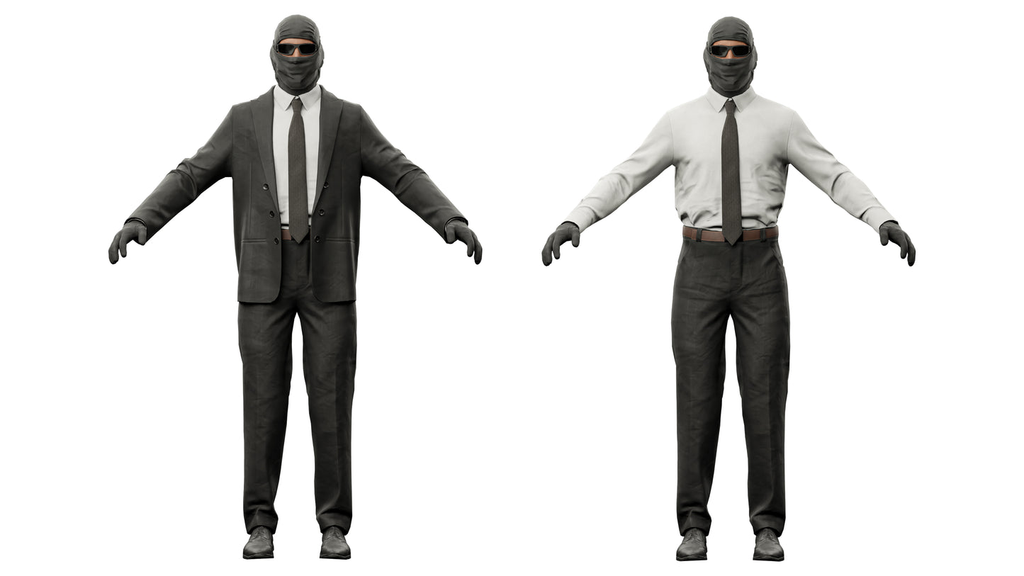 ROBBER CHARACTER RIGGED