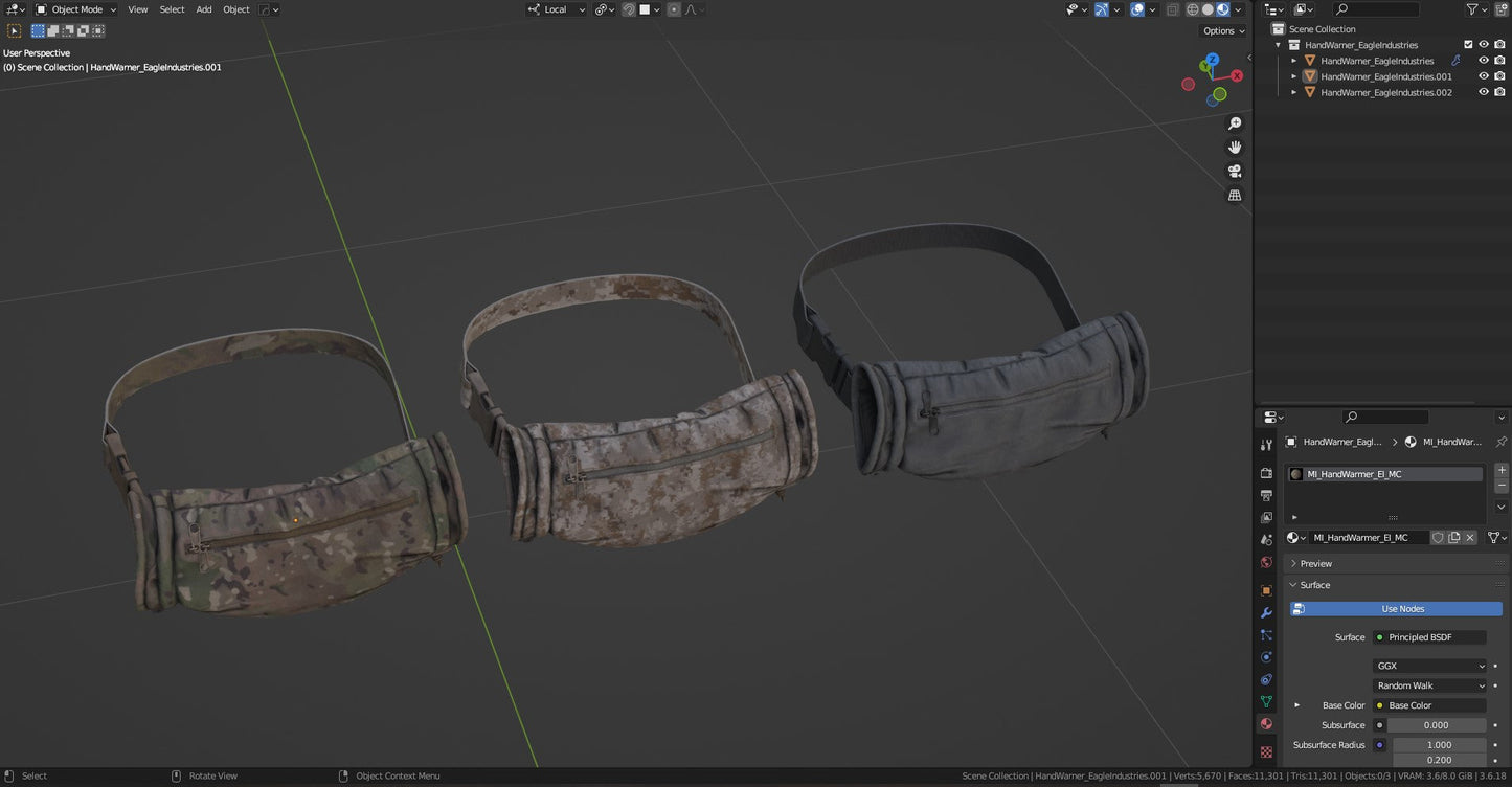 EAGLE INDUSTRIES HAND WARMER 3dmilitaryassets