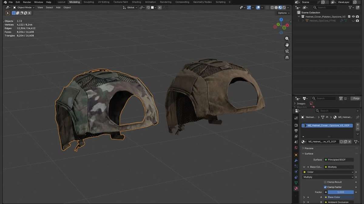 PLATATAC OPSCORE V3 HELMET COVER 3dmilitaryassets