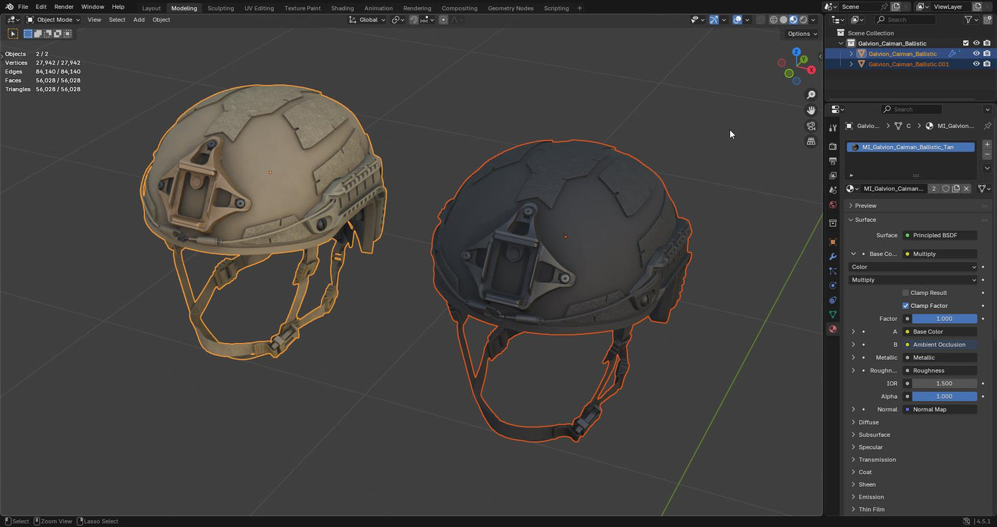 GALVION CAIMAN BALLISTIC HELMET