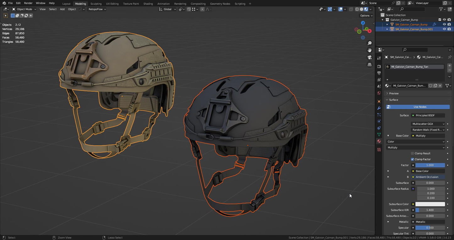 GALVION CAIMAN BUMP HELMET