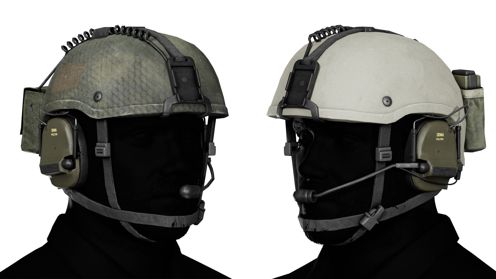 MICH HELMET HIGH CUT - Low Poly 3D Model | Game-Ready Asset