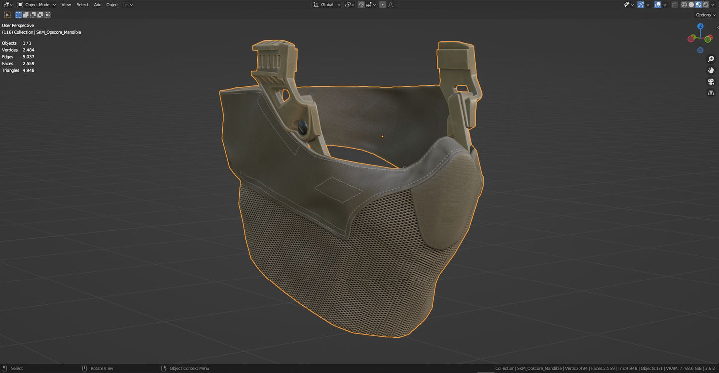 OPS CORE Force On Force Mandible