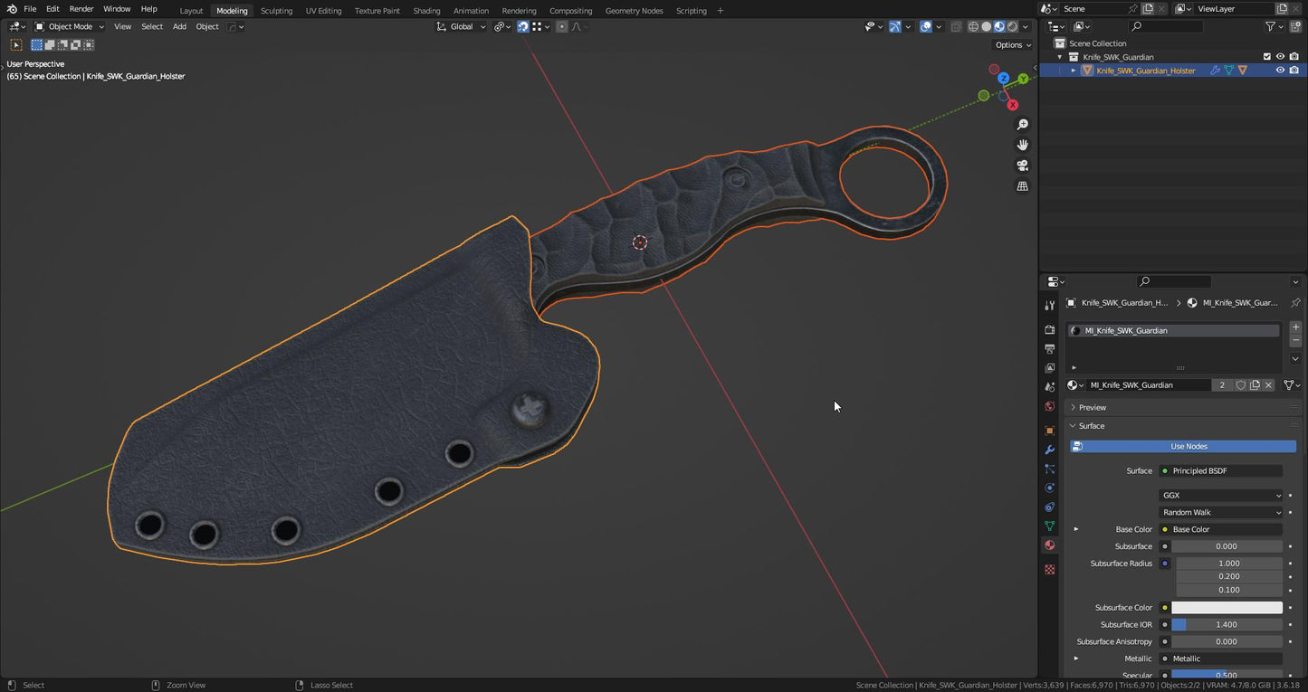 SWK GUARDIAN TACTICAL KNIFE 3dmilitaryassets
