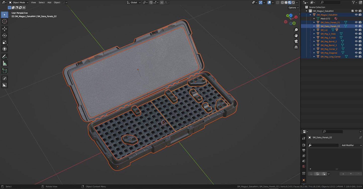 DAKA HARD CASE R44 3DMilitaryAssets