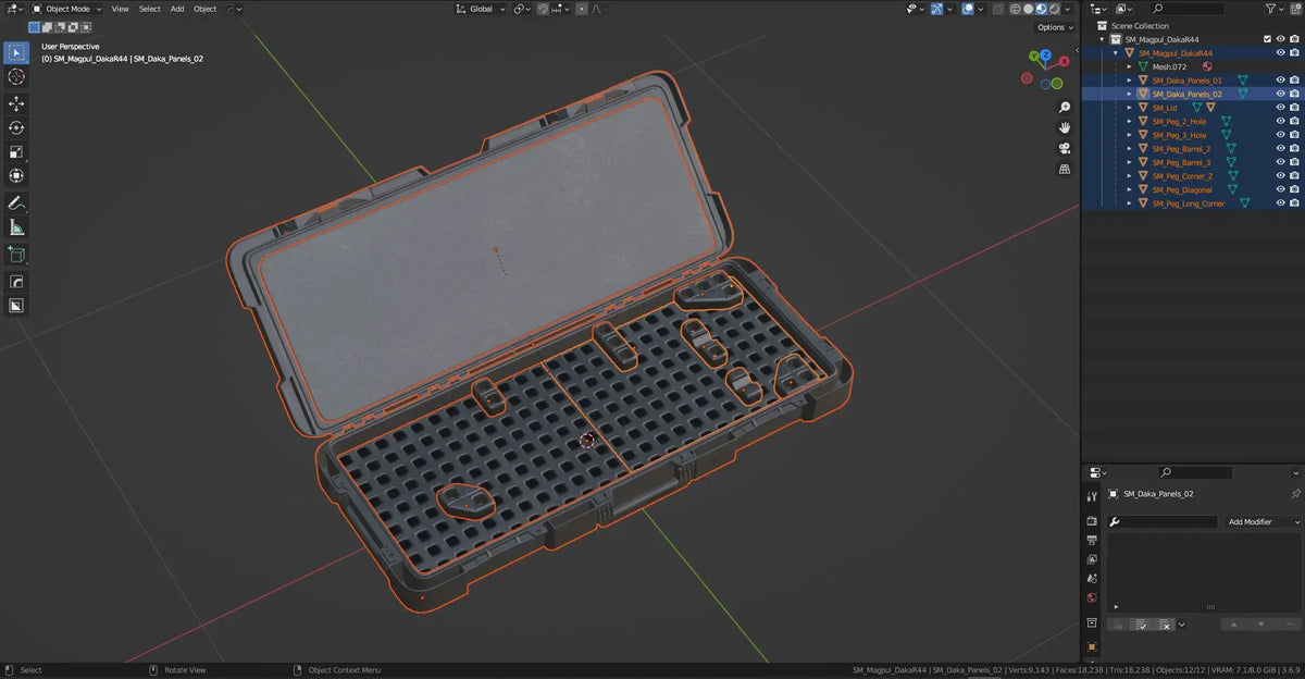 DAKA HARD CASE R44 3DMilitaryAssets