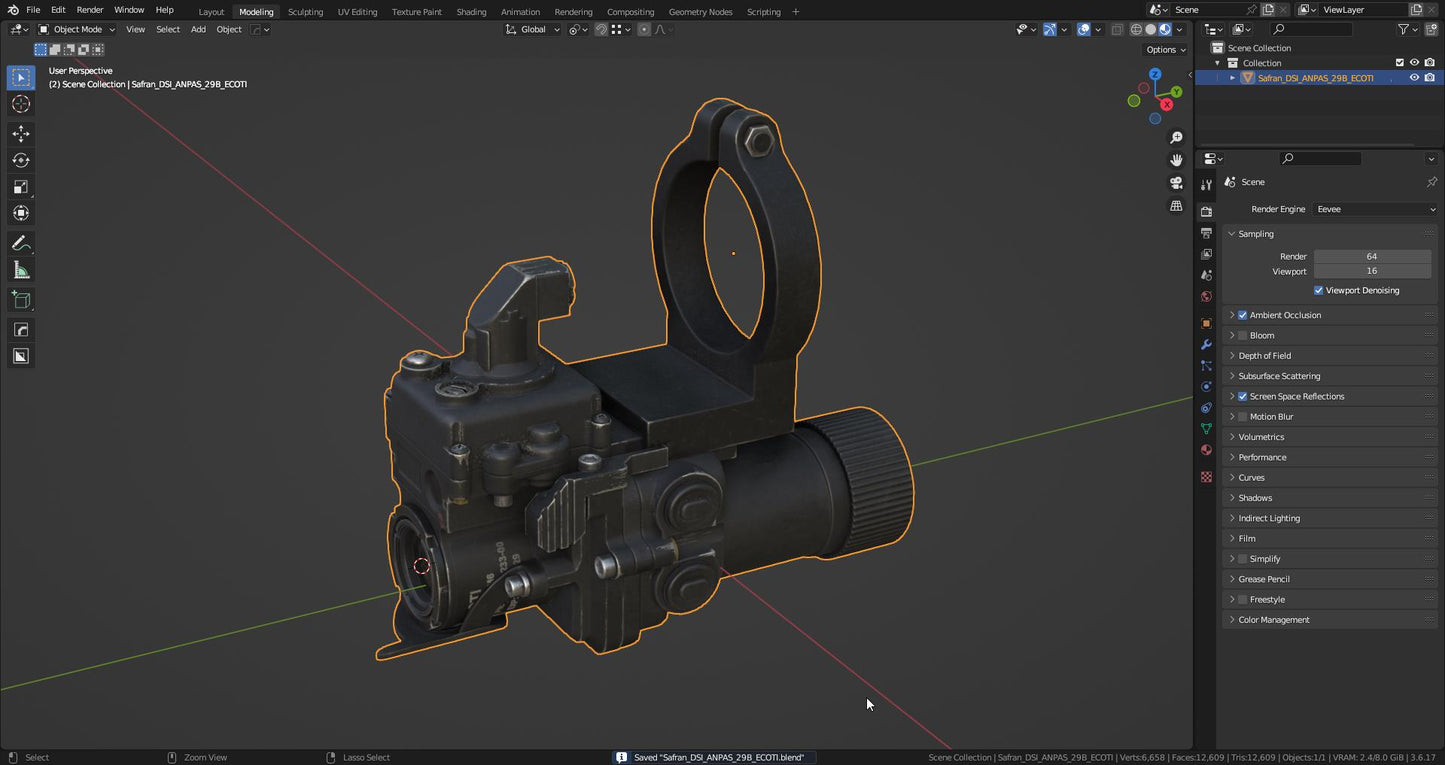 SAFRAN DSI ANPAS 29B ECOTI 3DMilitaryAssets