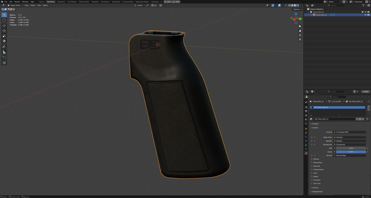 B5 SYSTEMS P-GRIP 22