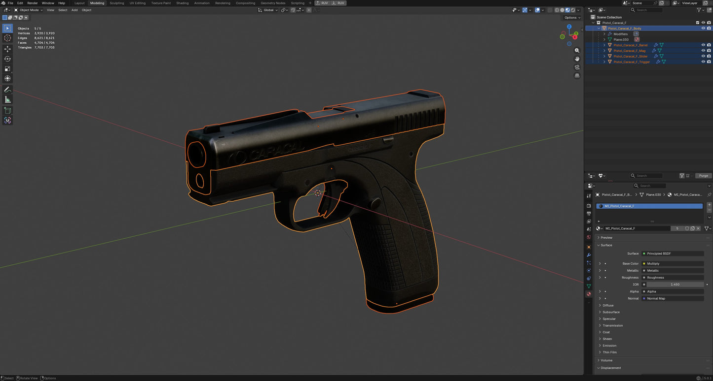CARACAL F PISTOL 9X19MM