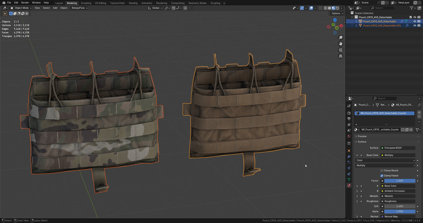 AVS DETACHABLE FLAP MAG POUCH