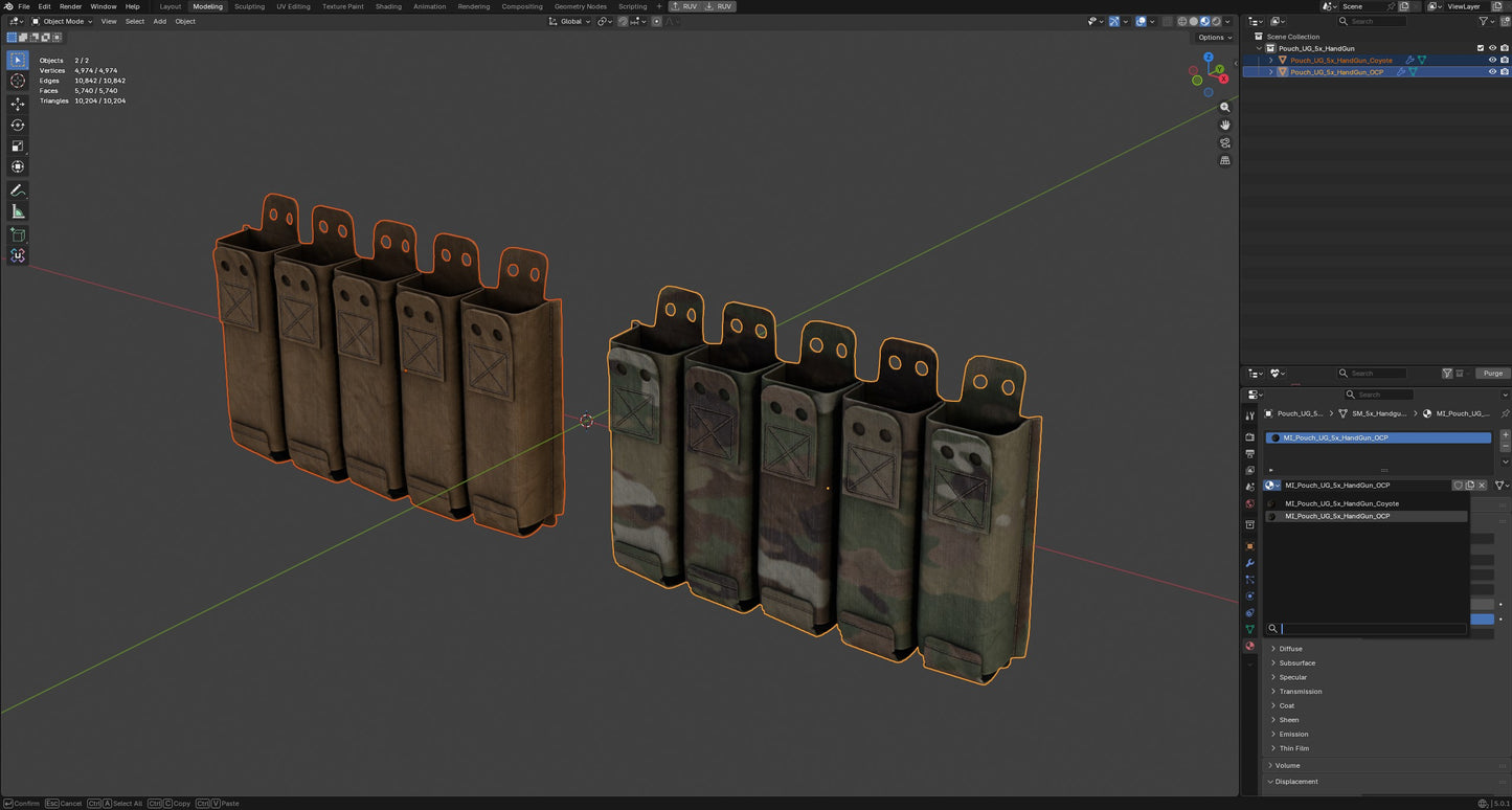 UNOBTAINIUM GEAR 5X HANDGUN MAG POUCH