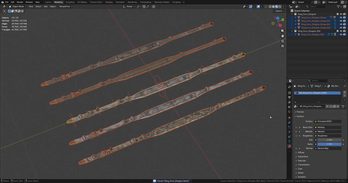 FERRO CONCEPTS SLINGSTER RIFLE SLING - RIGGED