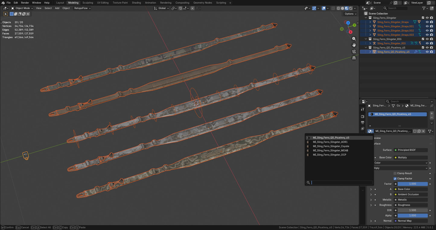 FERRO CONCEPTS SLINGSTER RIFLE SLING - RIGGED