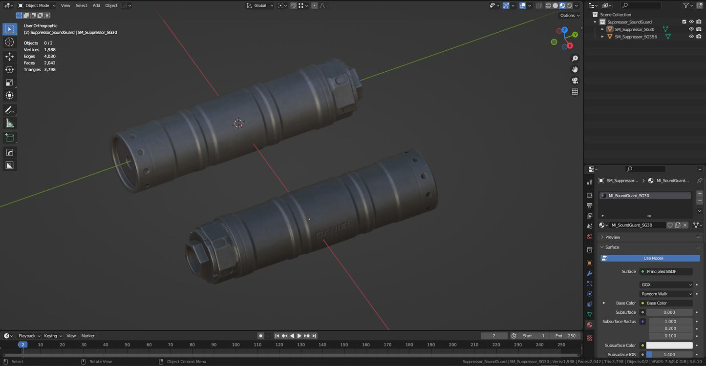 DD SOUND GUARD SUPPRESSOR 3dmilitaryassets
