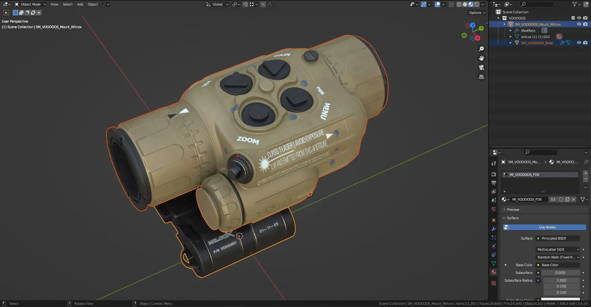 PIXELS ON TARGET VOODOO-S THERMAL SIGHT 3dmilitaryassets