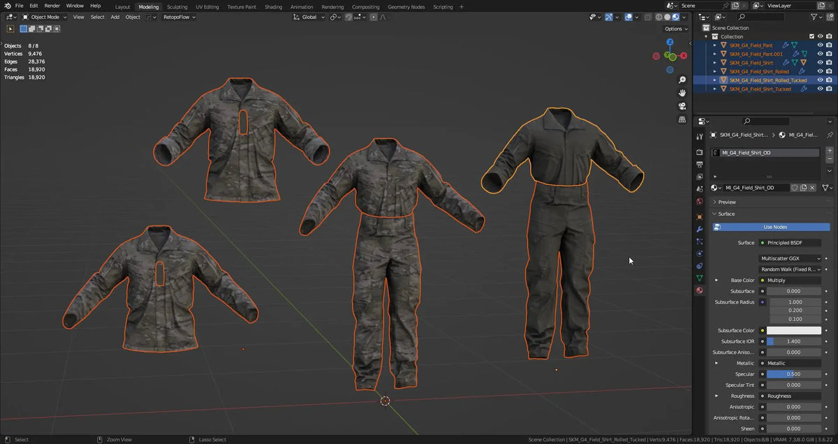 CRYE PRECISION GB4 FIELD UNIFORM 3dmilitaryassets