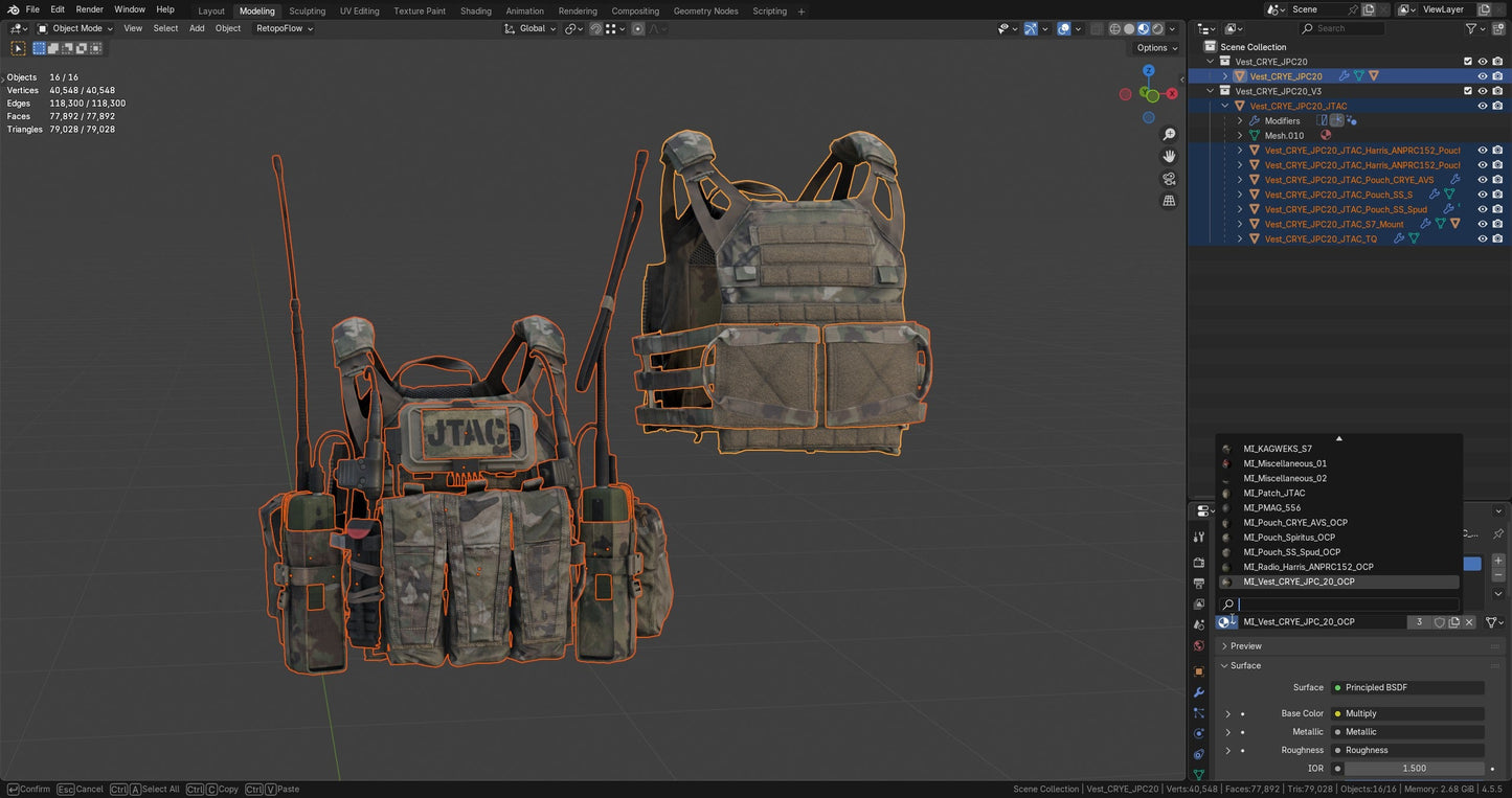 CRYE JPC 2 PLATE CARRIER V3 3dmilitaryassets