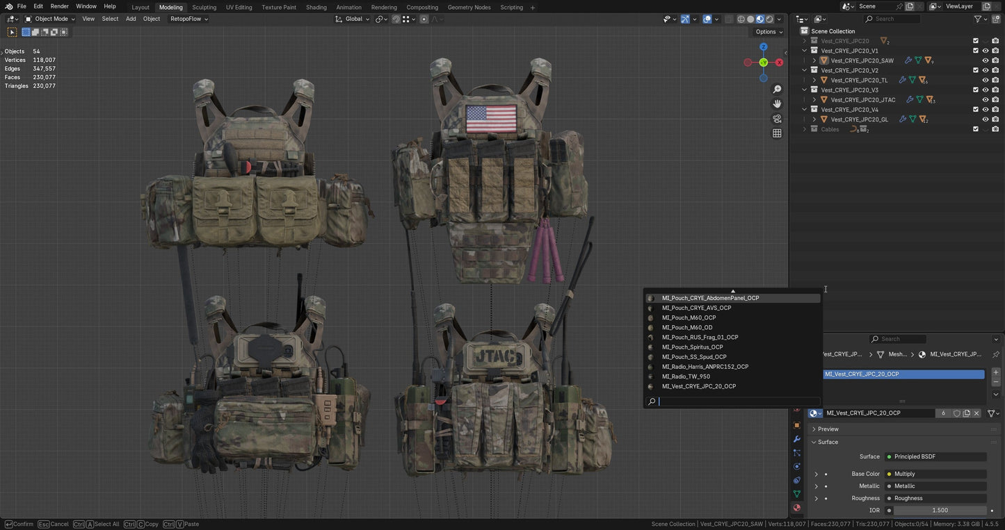 CRYE JPC 2 PLATE CARRIER BUNDLE 3dmilitaryassets