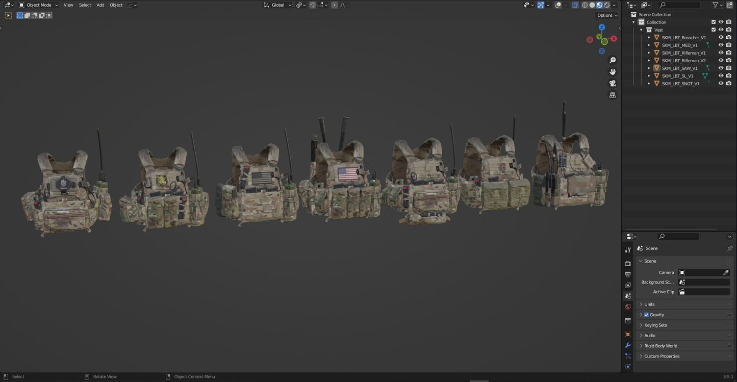 LBT 6094 PLATE CARRIER BUNDLE 3dmilitaryassets