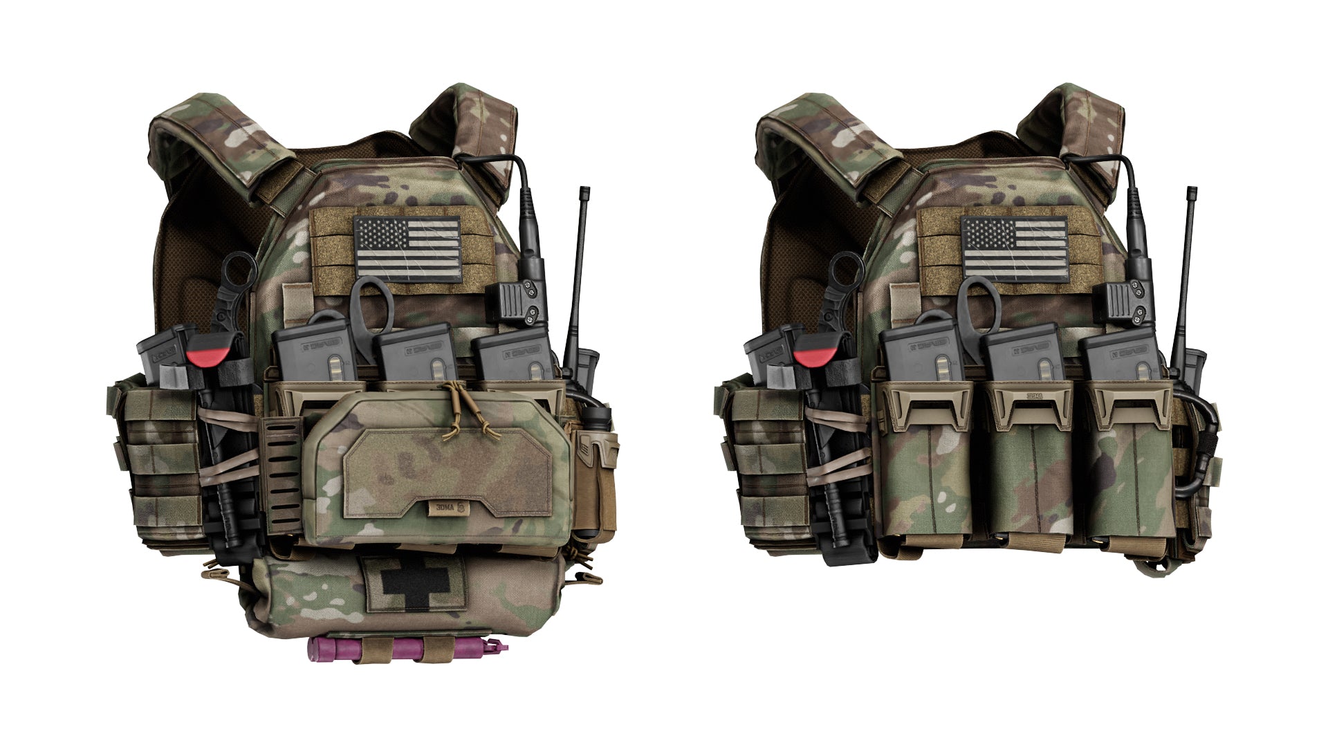 TYR TACTICAL PICO 1M ASSAULTER PLATE CARRIER VEST - Low Poly 3D