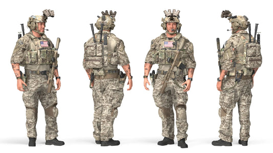 GAME READY RIGGED WESTERN SPECIAL OPERATIONS CHARACTER V3 3dmilitaryassets