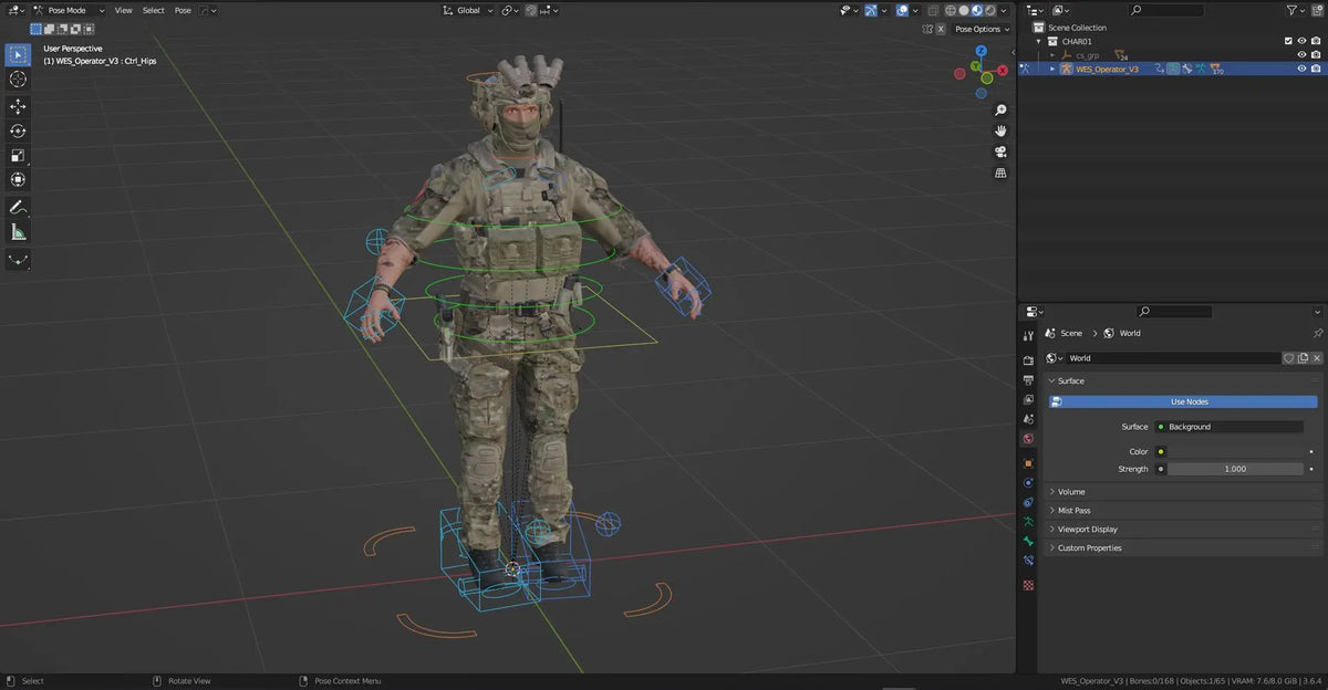 GAME READY RIGGED WESTERN SPECIAL OPERATIONS CHARACTER V3 3dmilitaryassets