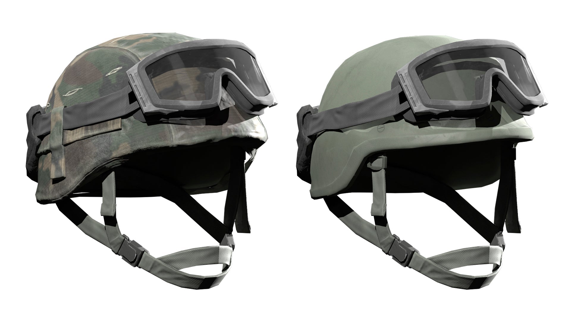 pasgt goggles PASGT HELMET - Low Poly 3D Model | Game-Ready Asset
