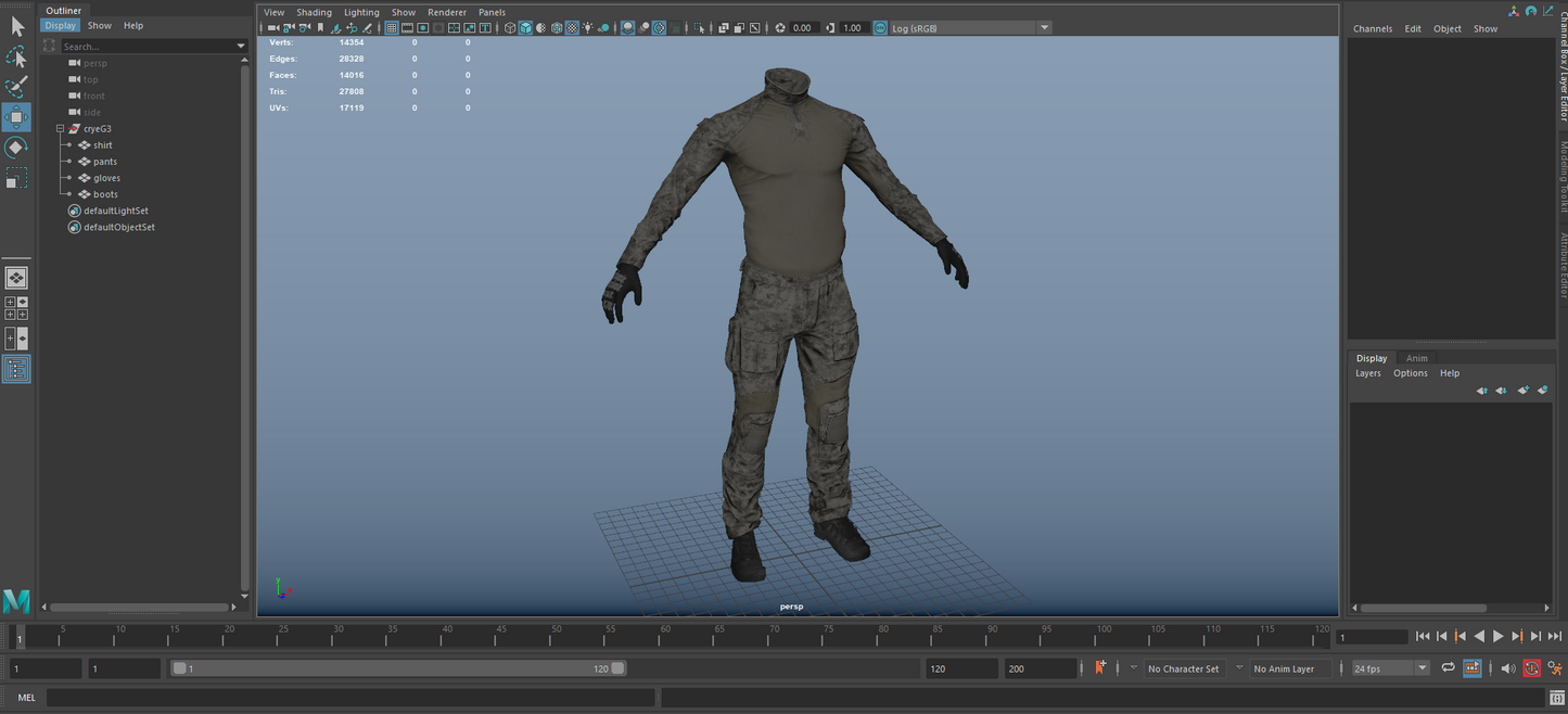 CRYE GEN 3 UNIFORM CLONE 3dmilitaryassets
