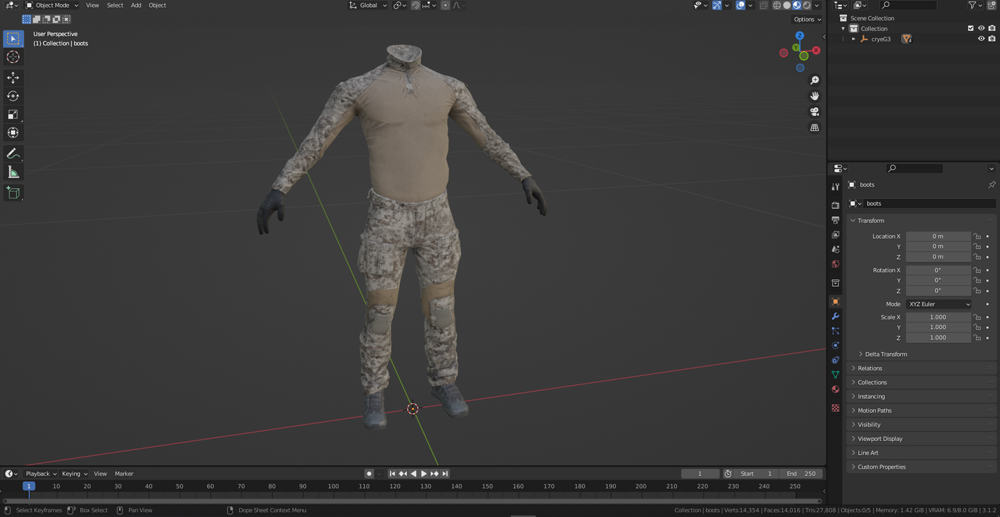 CRYE GEN 3 UNIFORM CLONE