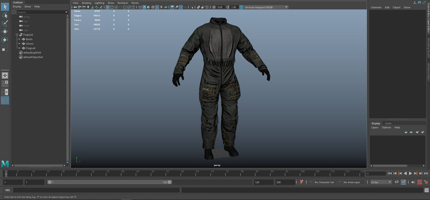 FORT FORTRESS FRAG SUIT 3dmilitaryassets