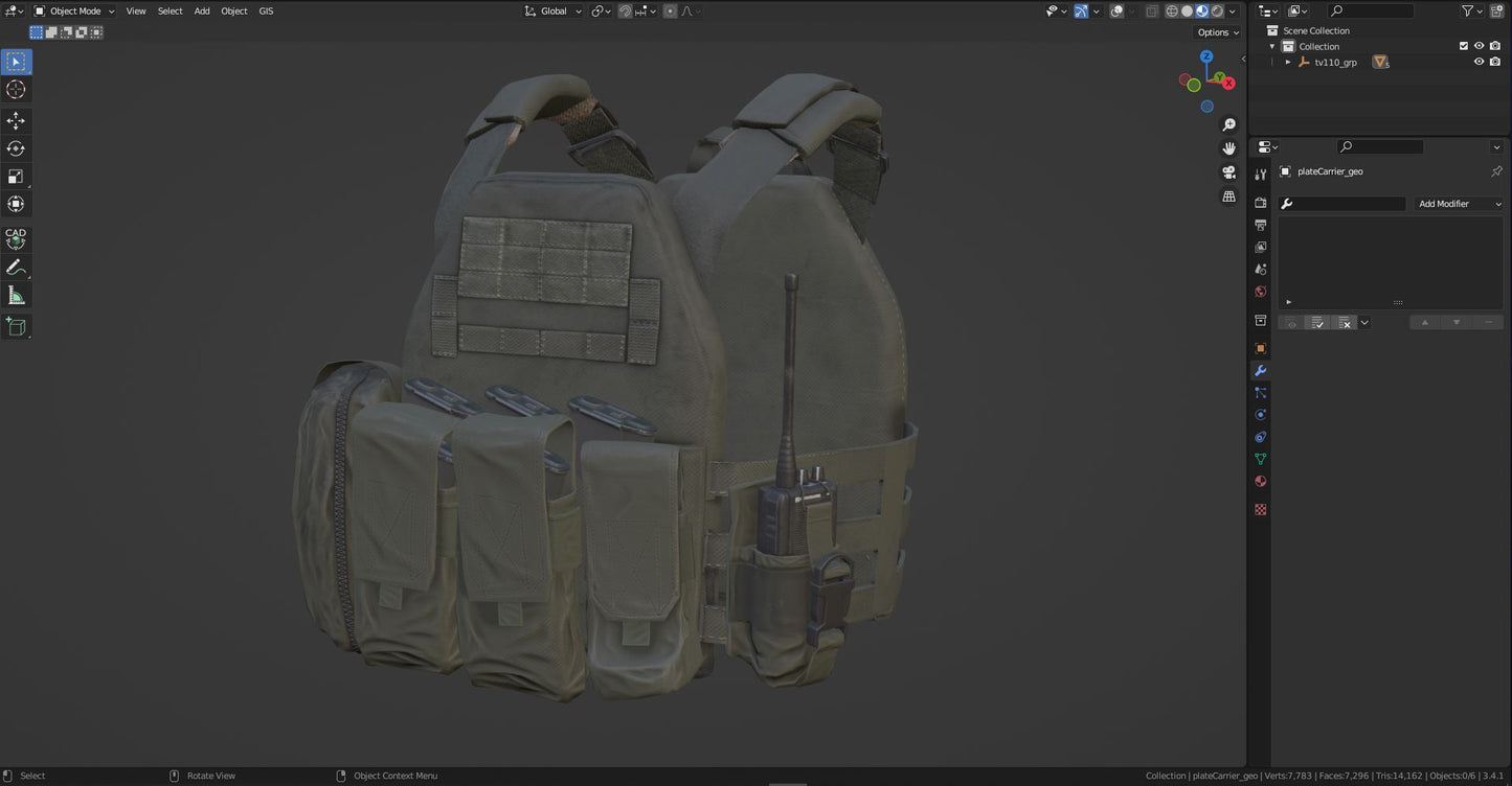 WARTECH TV-110 PLATE CARRIER