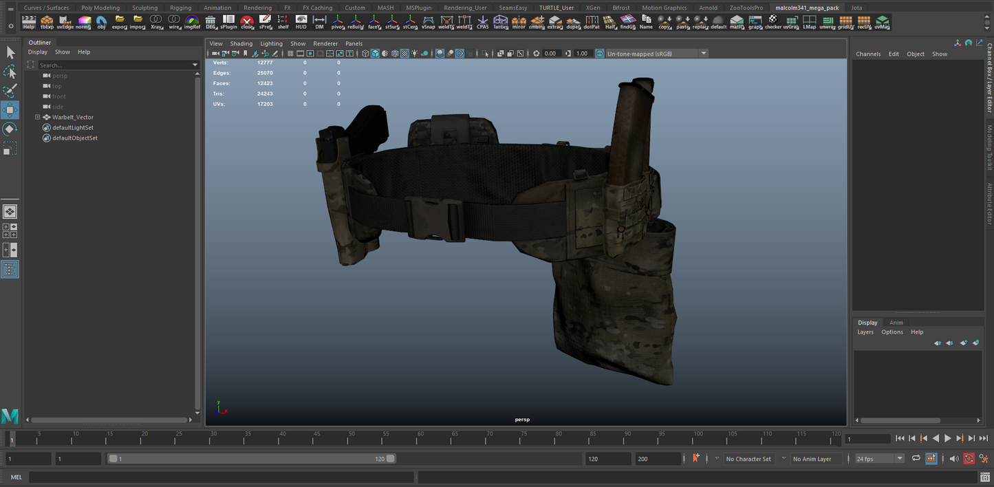 WARBELT VECTOR V1 3dmilitaryassets