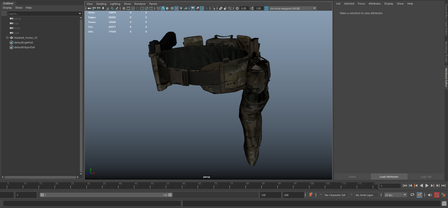 WARBELT VECTOR V2 3dmilitaryassets