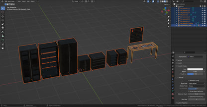 MODULAR ARMORY FURNITURE 3dmilitaryassets