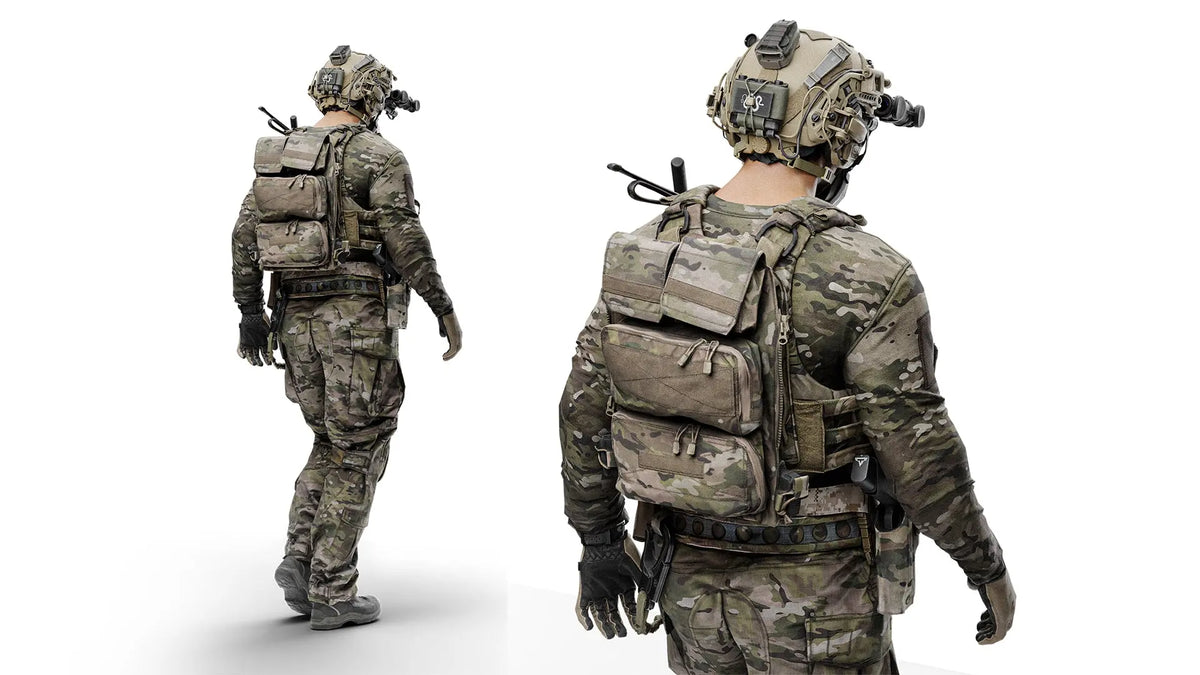 CRYE PRECISION ZIPON 2 POUCH PANEL - Low Poly 3D Model | Game-Ready ...