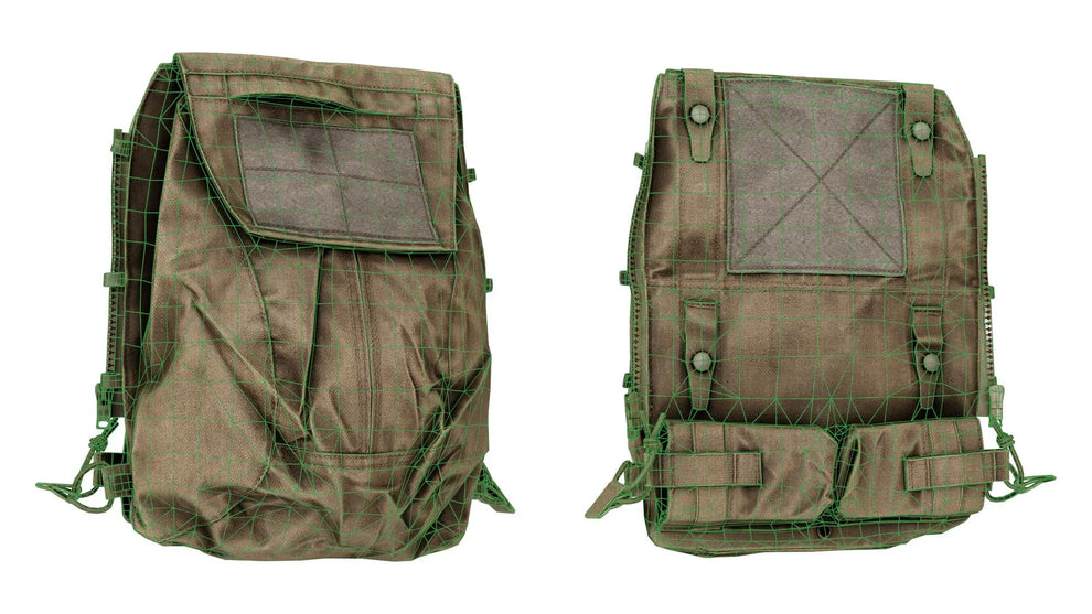 CRYE PRECISION ZIPON 2 PACK PANEL - Low Poly 3D Model | Game-Ready ...
