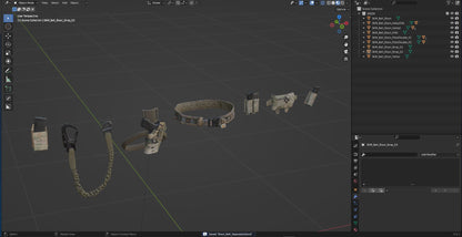 FERRO CONCEPTS BISON BELT 3dmilitaryassets