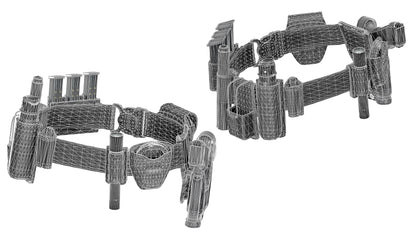 POLICE DUTY BELT 3dmilitaryassets