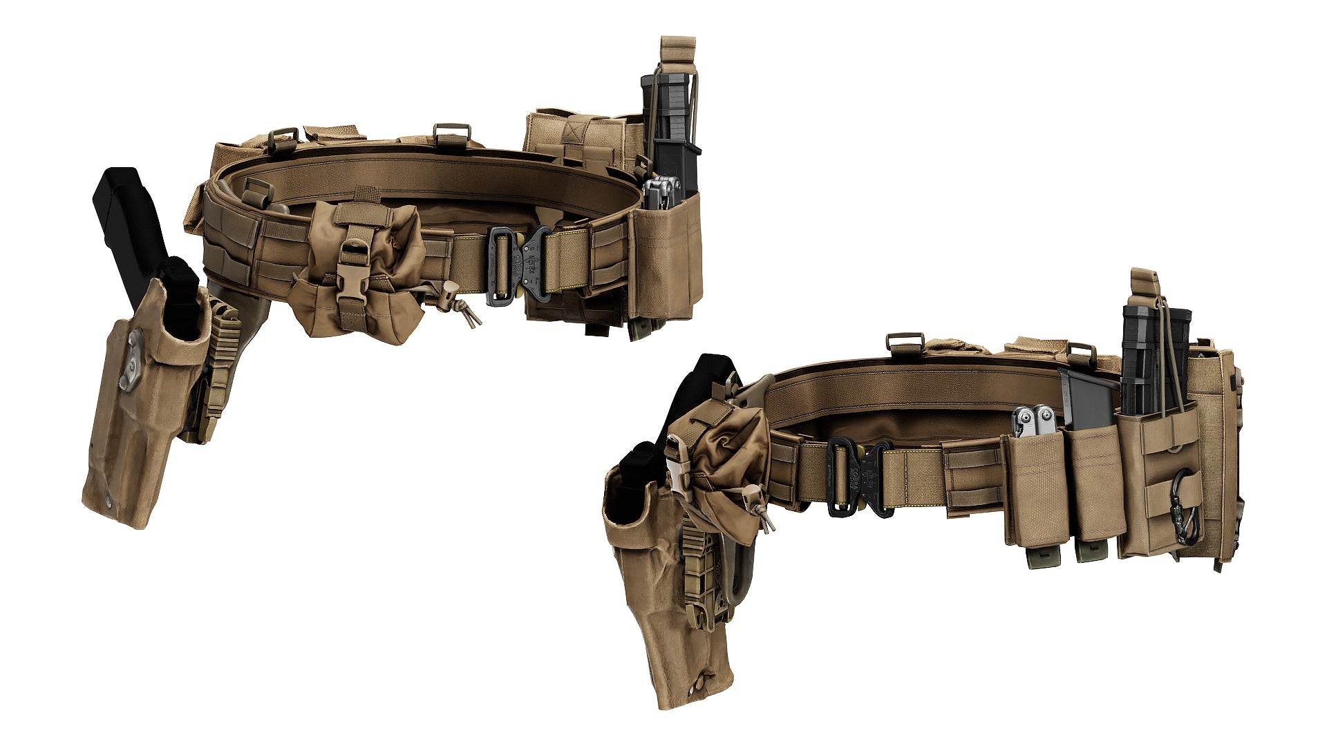 TYR GUNFIGHTER MAB BELT - Low Poly 3D Model | Game-Ready Asset