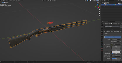 BENELLI M2 SHOTGUN 3dmilitaryassets