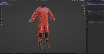 R7 WATERPROOF RESCUE DRYSUIT 3DMilitaryAssets