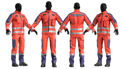 EMS UNIFORM RIGGED 3dmilitaryassets